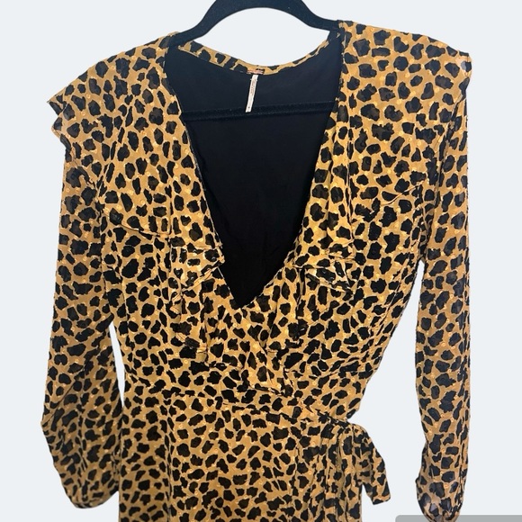 Free People Frenchie leopard print wrap dress - Picture 6 of 8